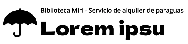 Diseñar un servicio de alquiler con un icono de paraguas