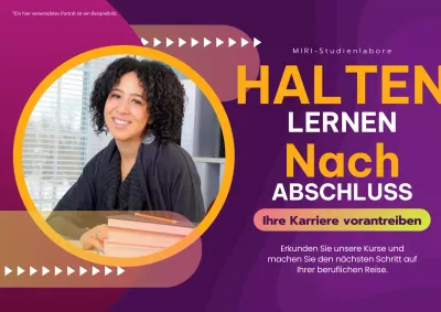 Lila und Orange Geometrisch Job Karriere Bildung Anzeige