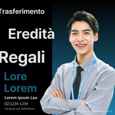 Promuovere uno studio fiscale e contabile moderno in nero e blu