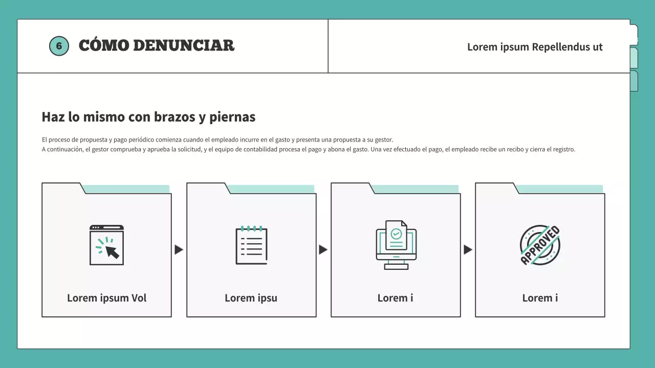 Formación sencilla en RRHH explicada en menta y amarillo