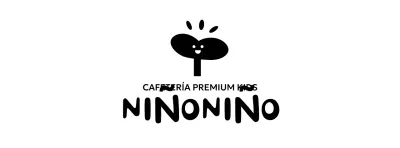 Diseño de cafetería infantil con icono de capullo sonriente