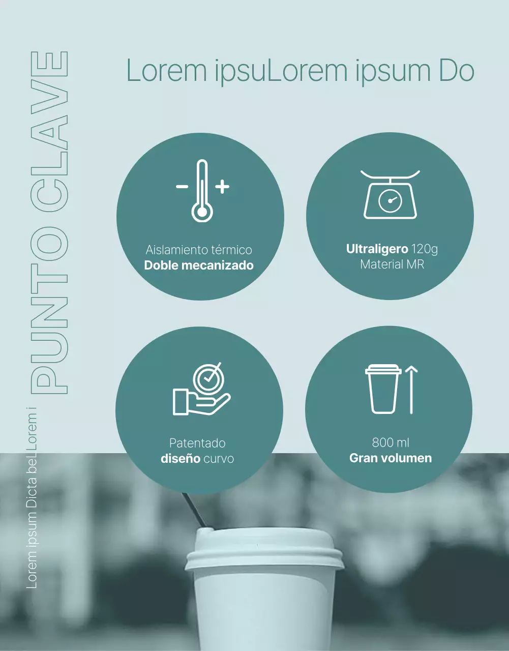 Promocionar un sencillo producto tumblr verde y menta