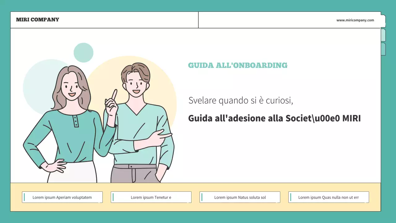 Una semplice formazione sulle risorse umane spiegata in giallo e menta