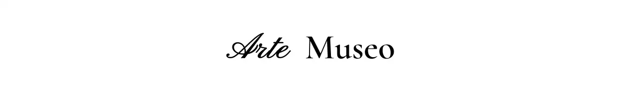 Logotipo de museo con un concepto cursivo elegante