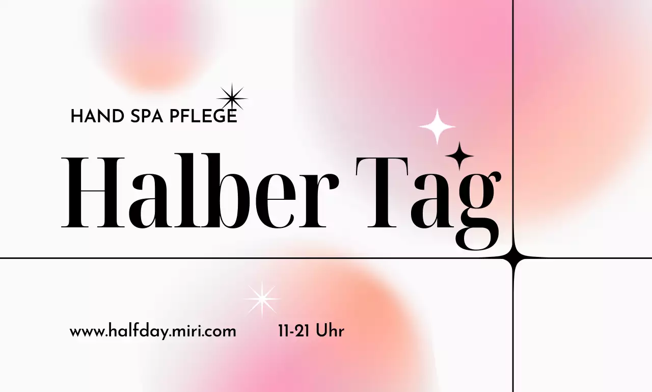 Eindrucksvolles Design mit bunten Farbverläufen und großen Titeln