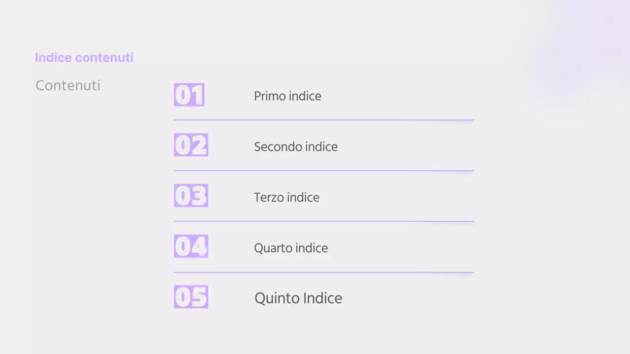 Una relazione semplice in malva e grigio