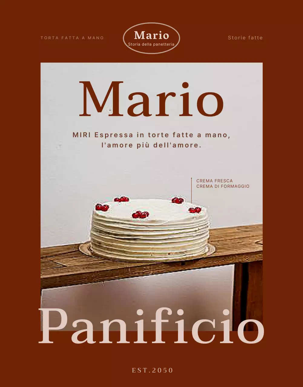 Promuovere una graziosa pasticceria in rosso e rosa