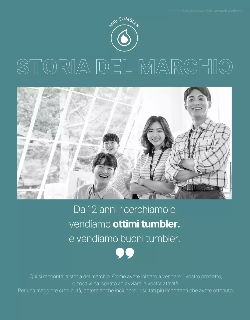 Promuovere un semplice prodotto tumblr verde e menta