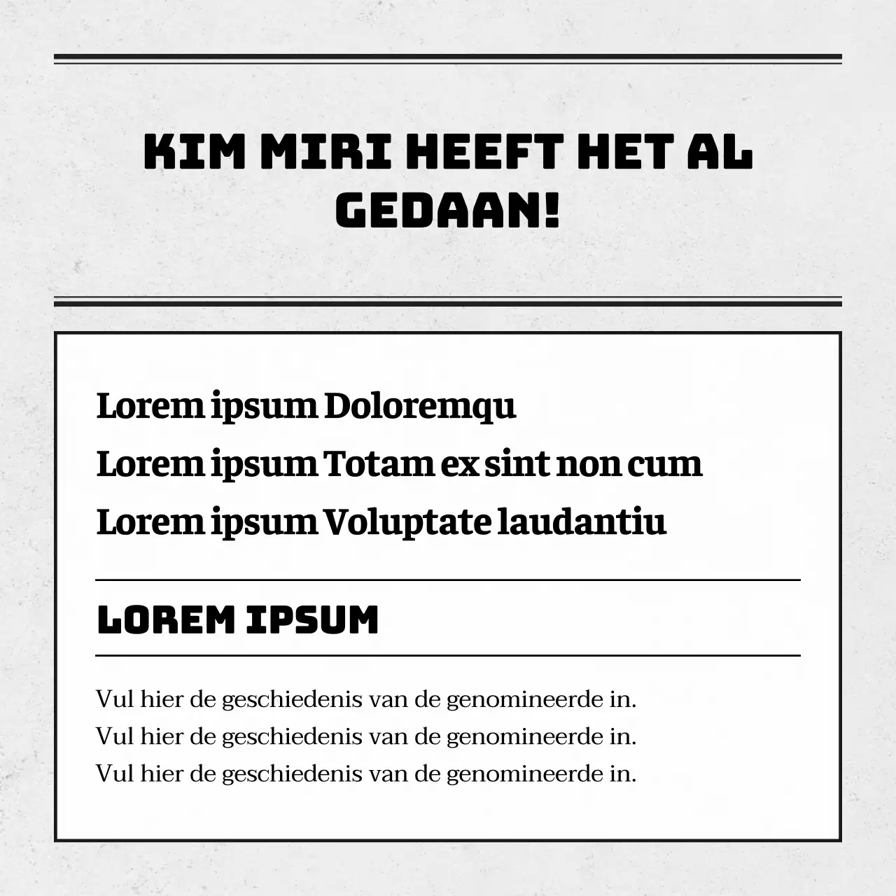 Zwart-wit, eenvoudige verkiezingsstrijd