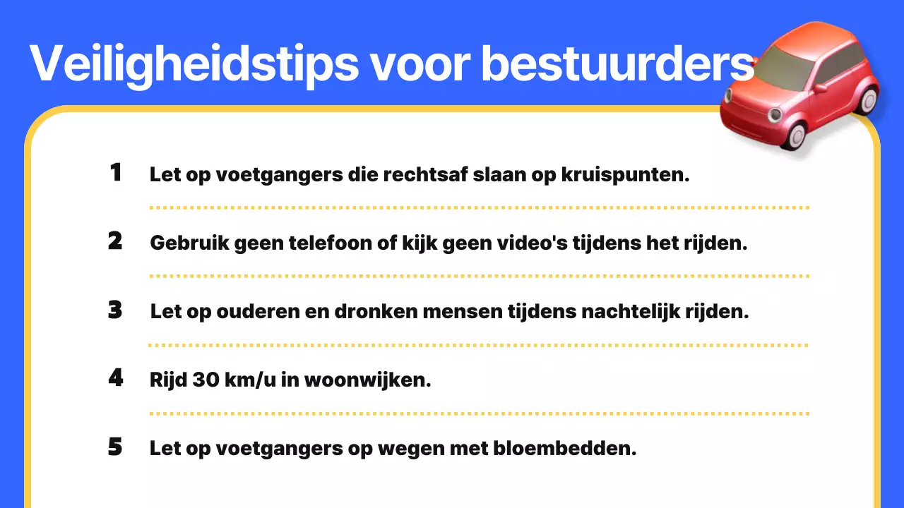 Kitscherige verkeerseducatie in blauw