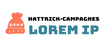 Campagnelogo met illustratie van een schattige breimuts