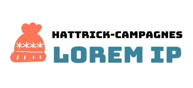 Campagnelogo met illustratie van een schattige breimuts