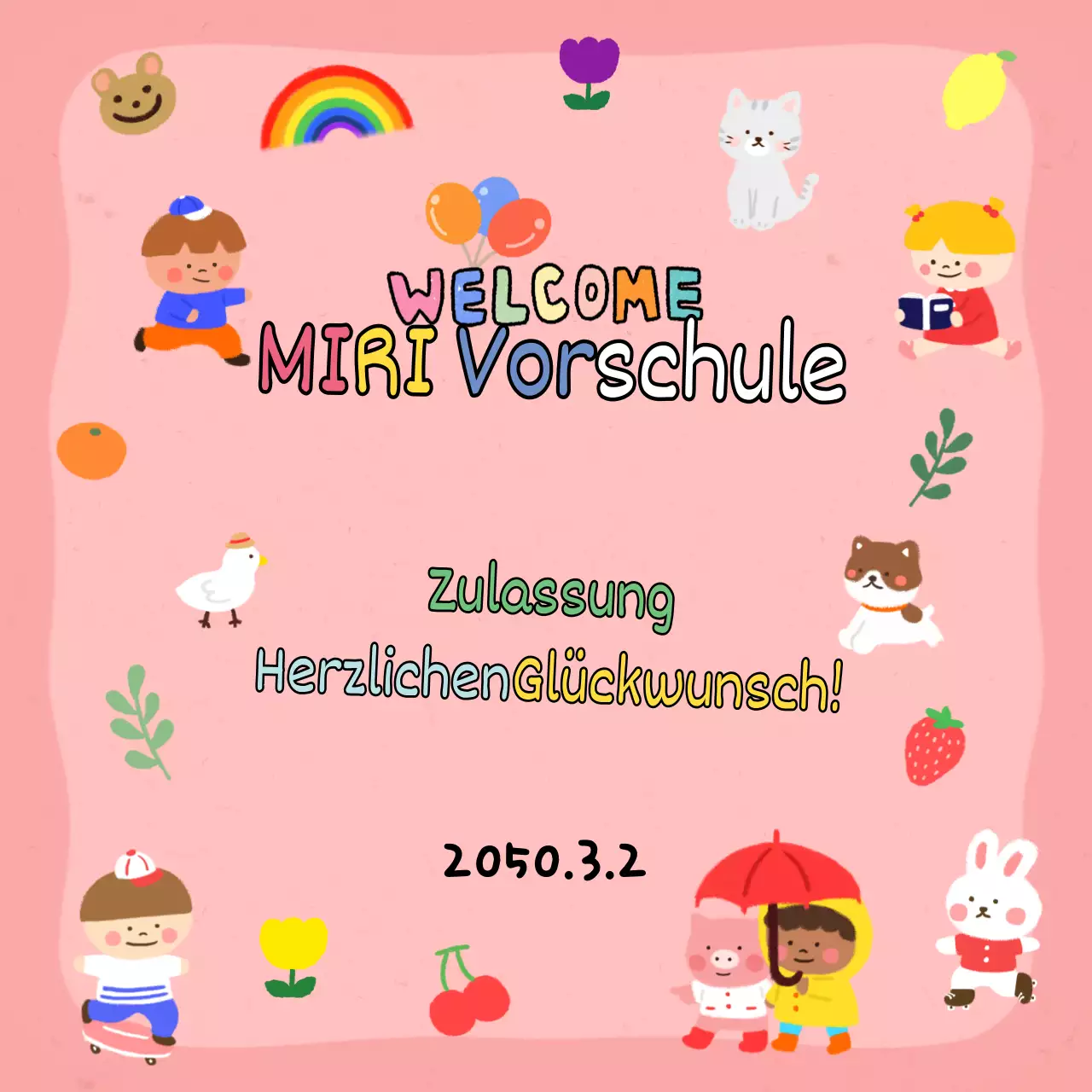 Werben Sie für Ihre Zulassung in Rosa