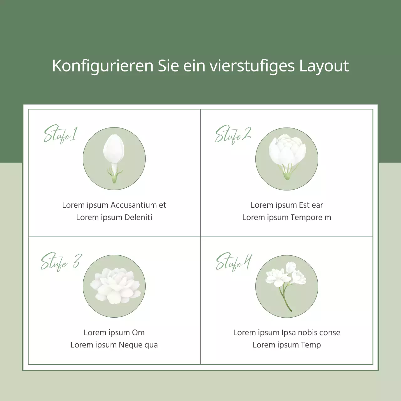 Eine botanische Illustration mit grüner und natürlicher Frühlingsstimmung Erläutert