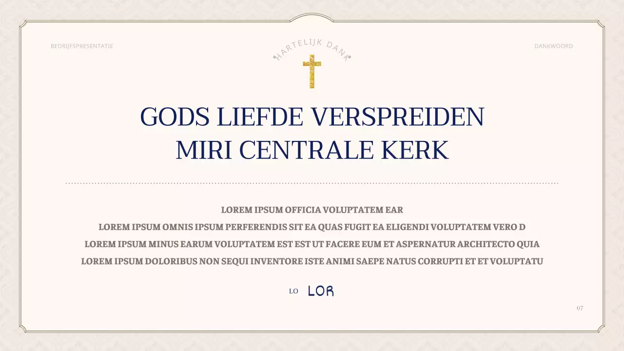 Een eenvoudige handtekening in marineblauw en ivoorkleur