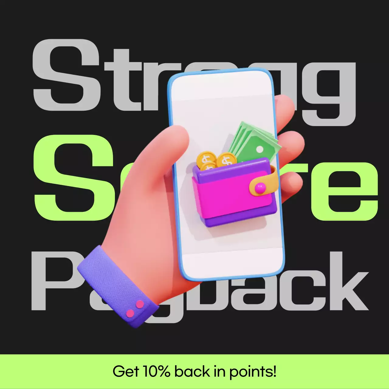 Bài đăng hoàn vốn điểm cyberpunk màu đen và xanh nhạt