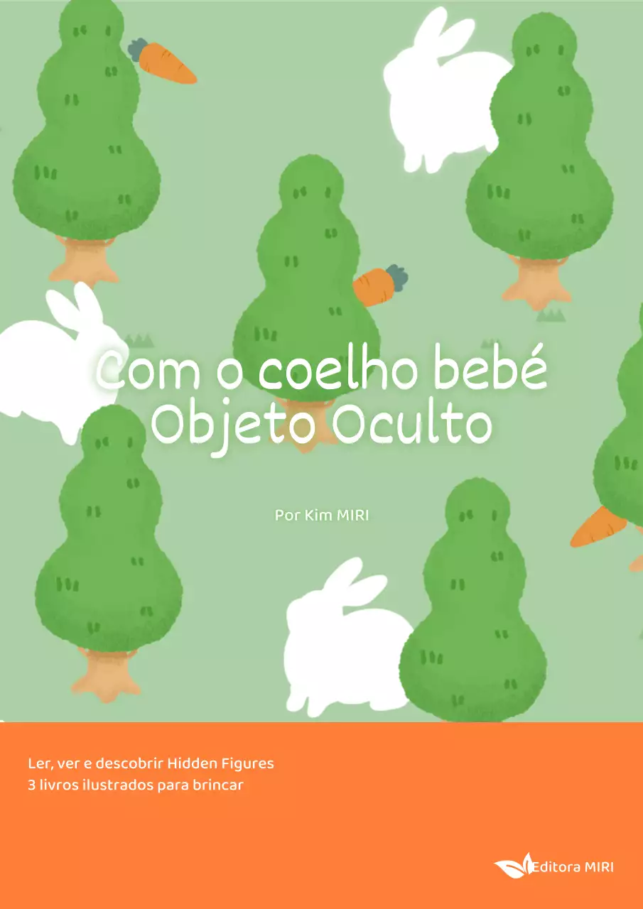 Capa de livro infantil gira em verde e laranja