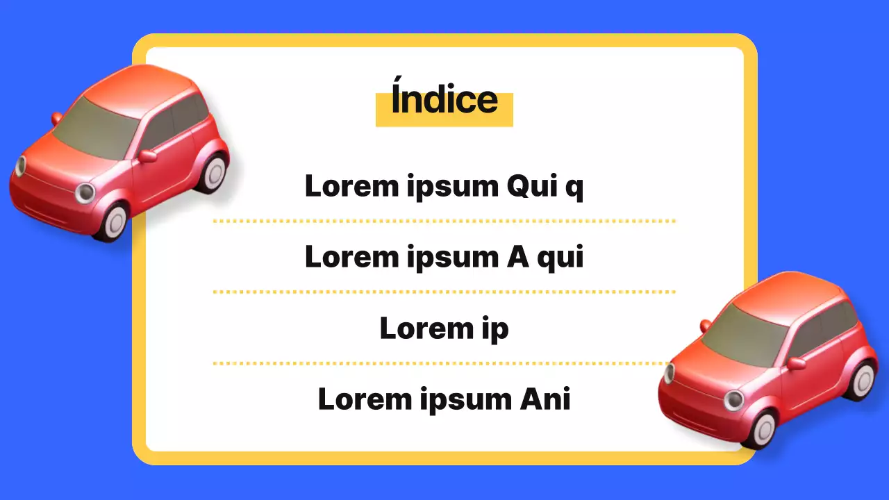 Educación vial de color azul