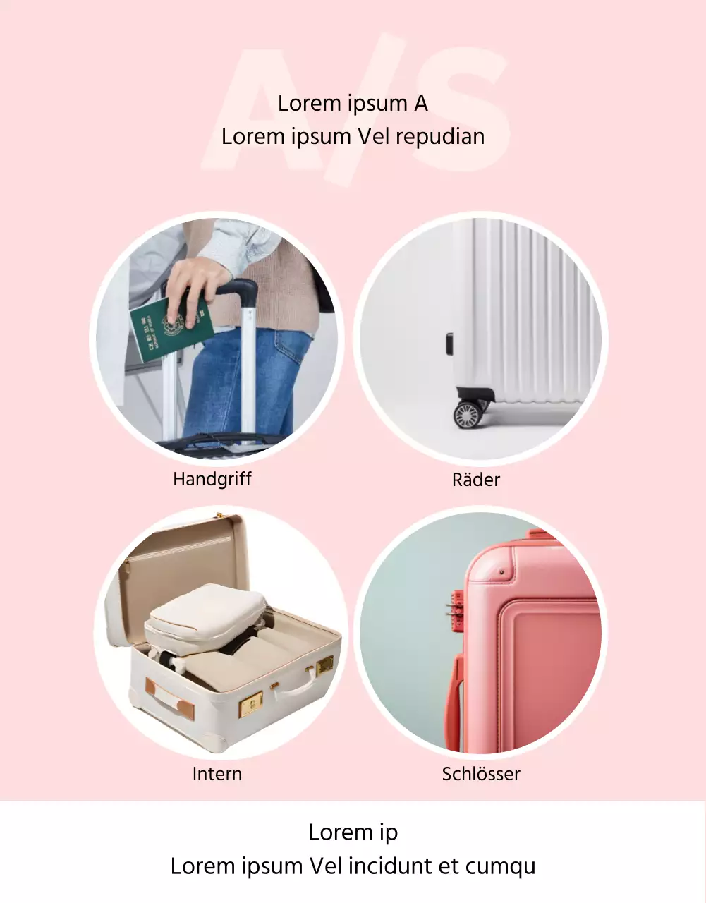 Einfacher rosa und lila Koffer zu verkaufen post