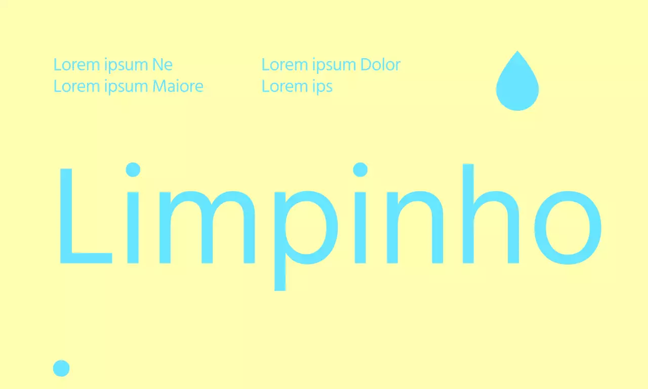 Design nítido e limpo com um título grande na parte inferior