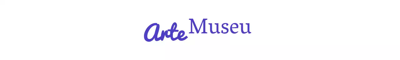 Logótipo de museu com um conceito cursivo elegante
