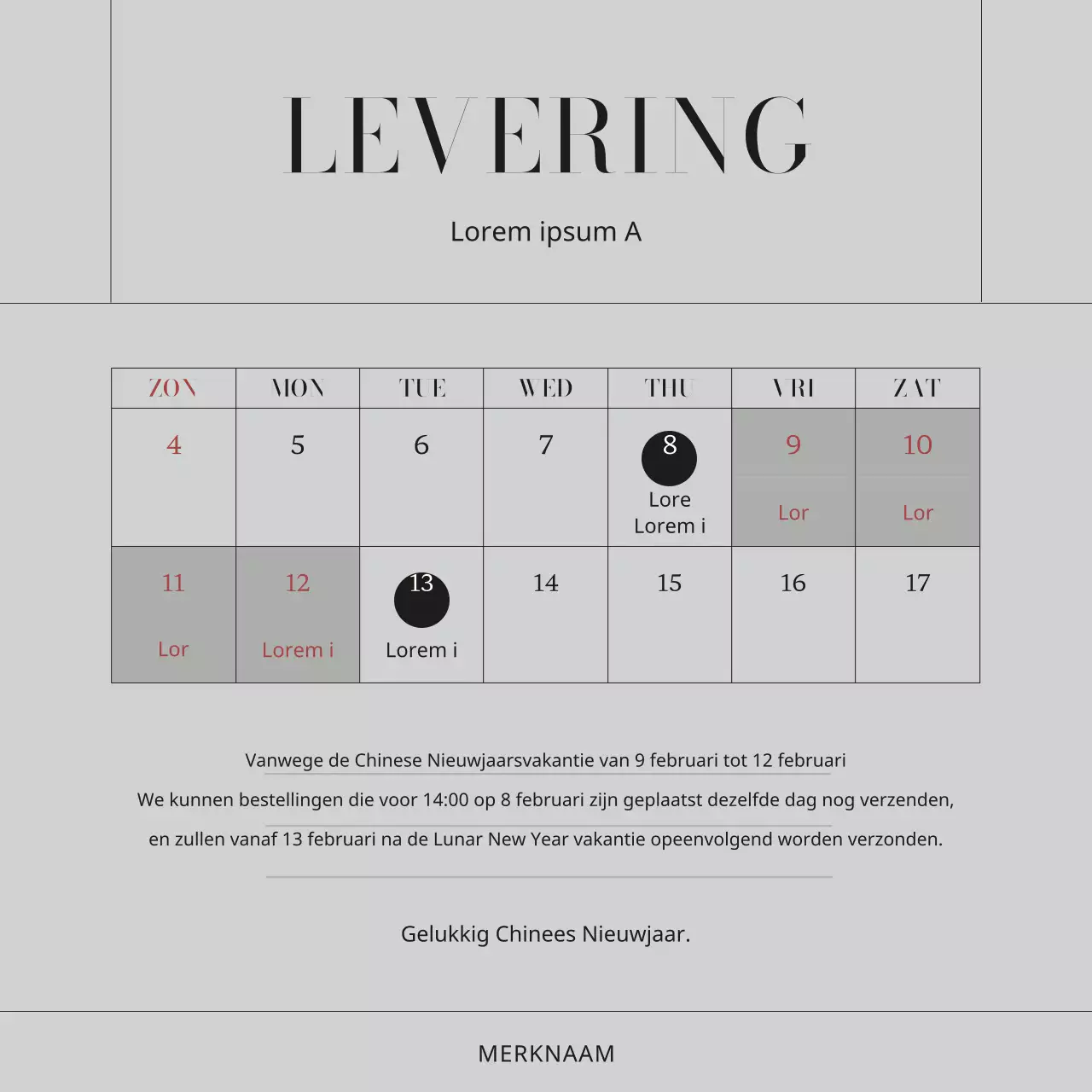 Marketing van een modern kledingmerk in zwart-wit