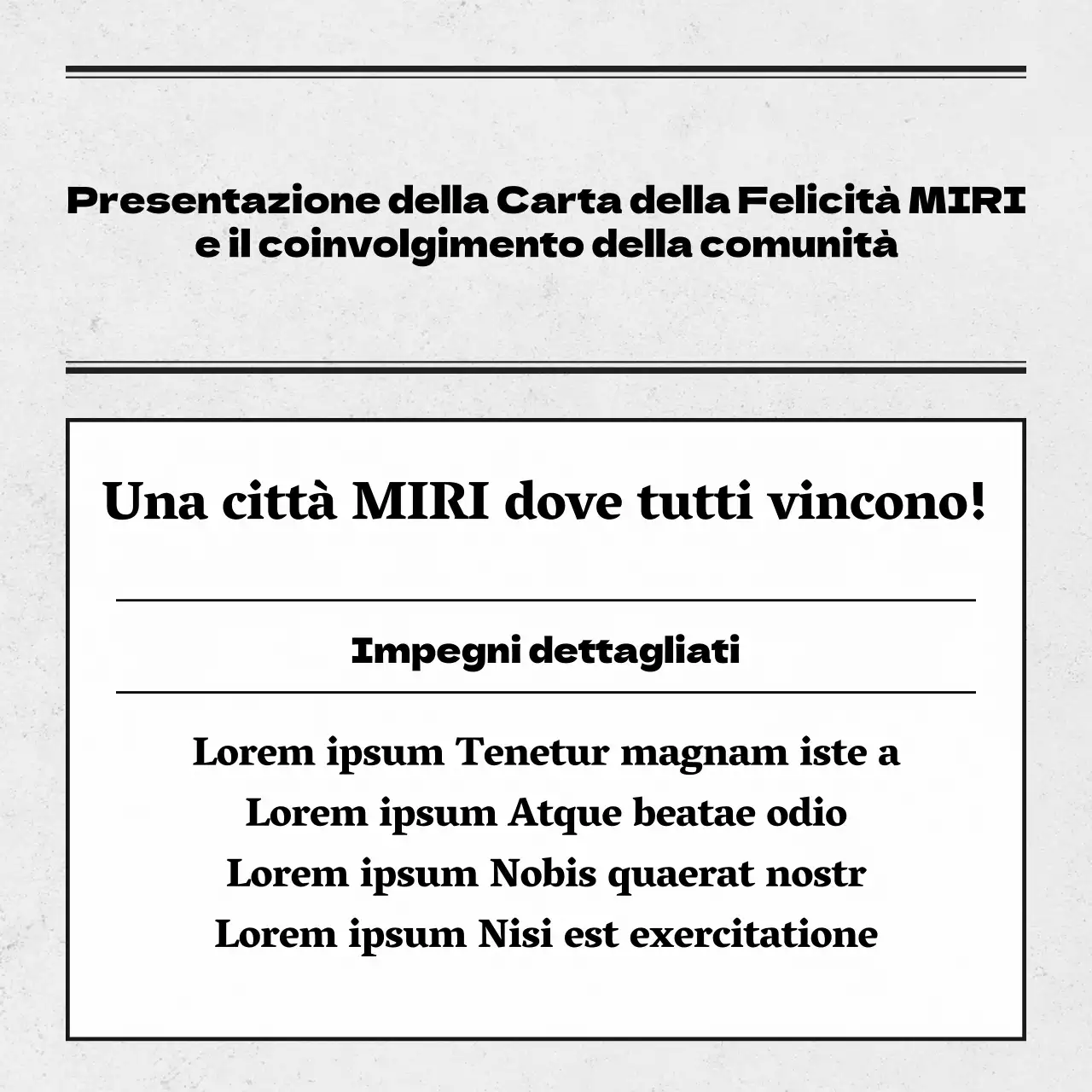 Bianco e nero, semplice elettoralismo