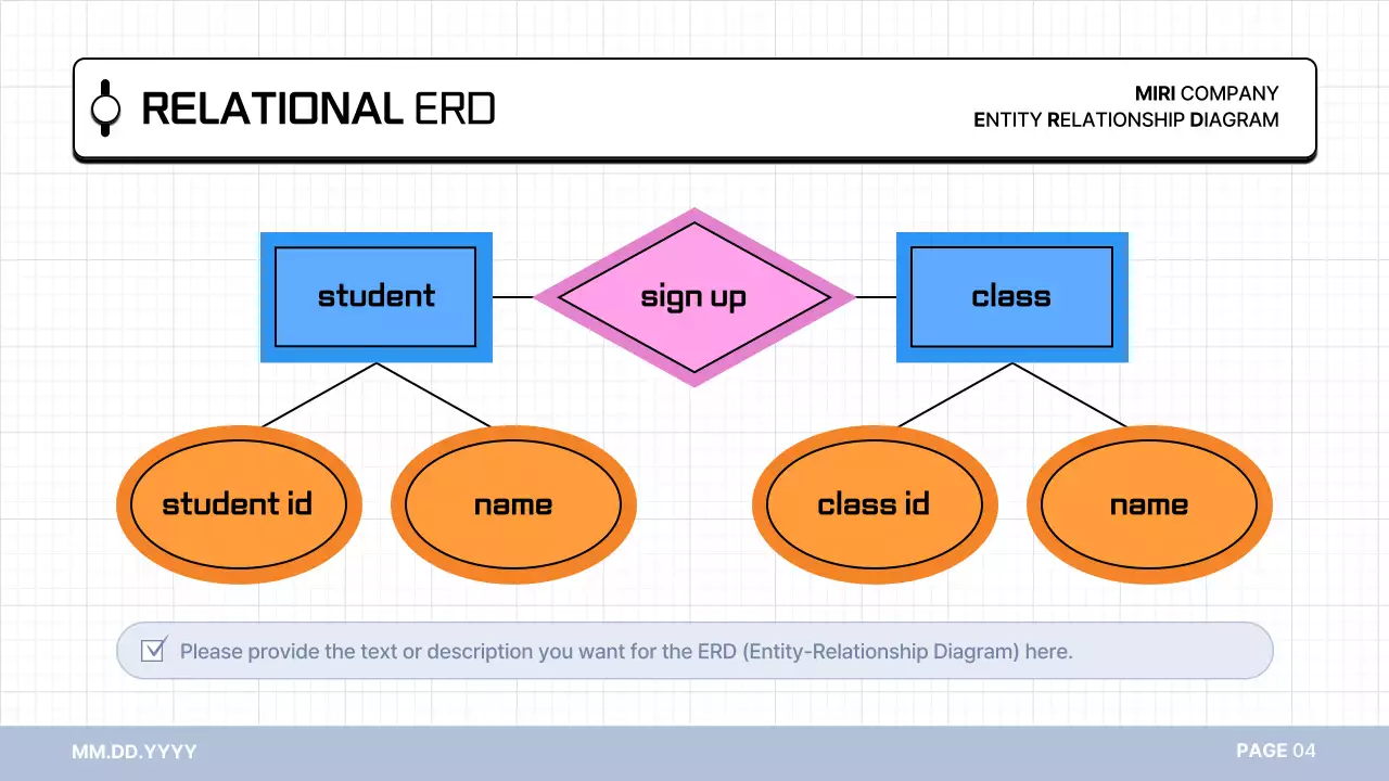 흰색의 기하학의 다이어그램 기획서