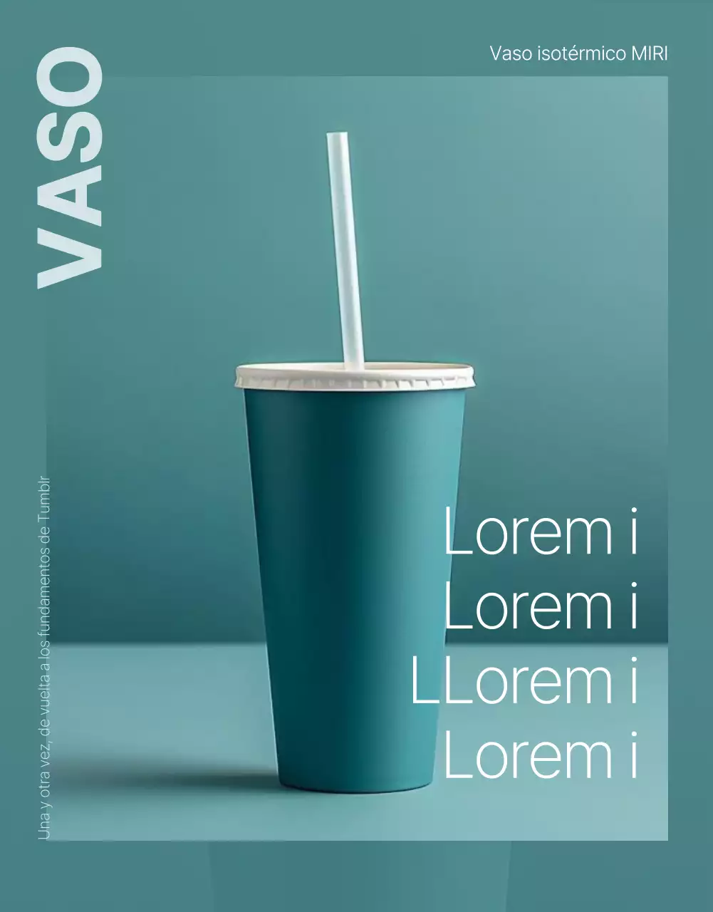 Promocionar un sencillo producto tumblr verde y menta