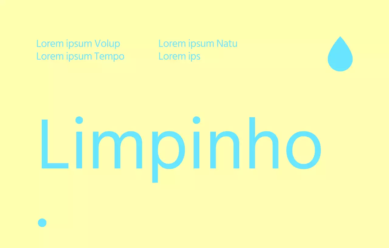 Design nítido e limpo com um título grande na parte inferior