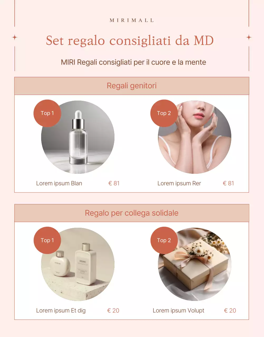 Promuovete un set regalo di tendenza per le vacanze in rosa e beige