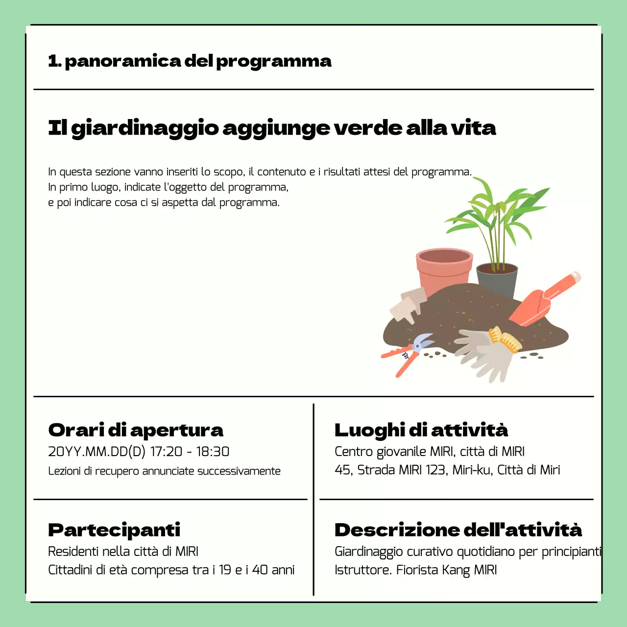 Presentazione delle attività del Centro giovanile di Minty