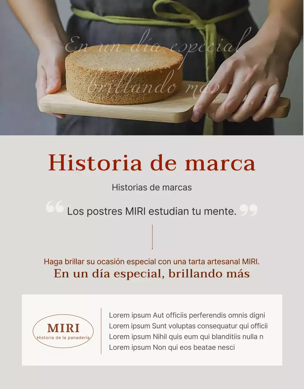 Promociona una bonita pastelería en rojo y rosa