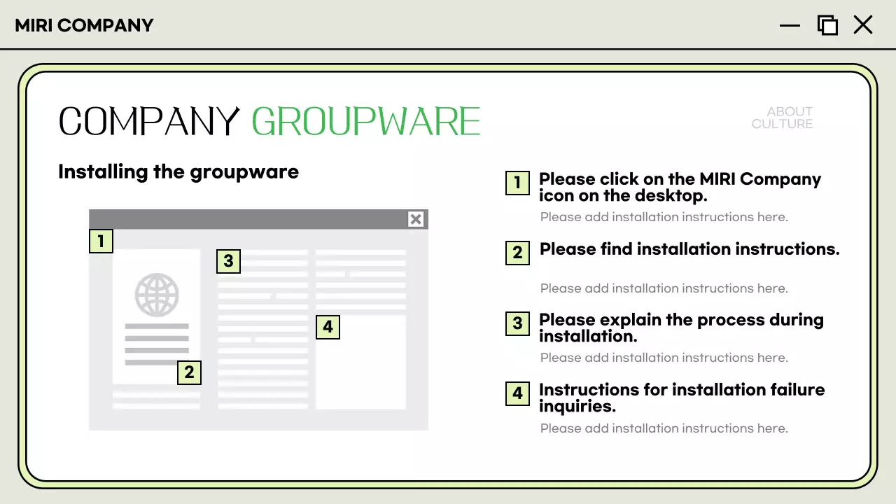 Green Minimal 온보딩 가이드 프레젠테이션