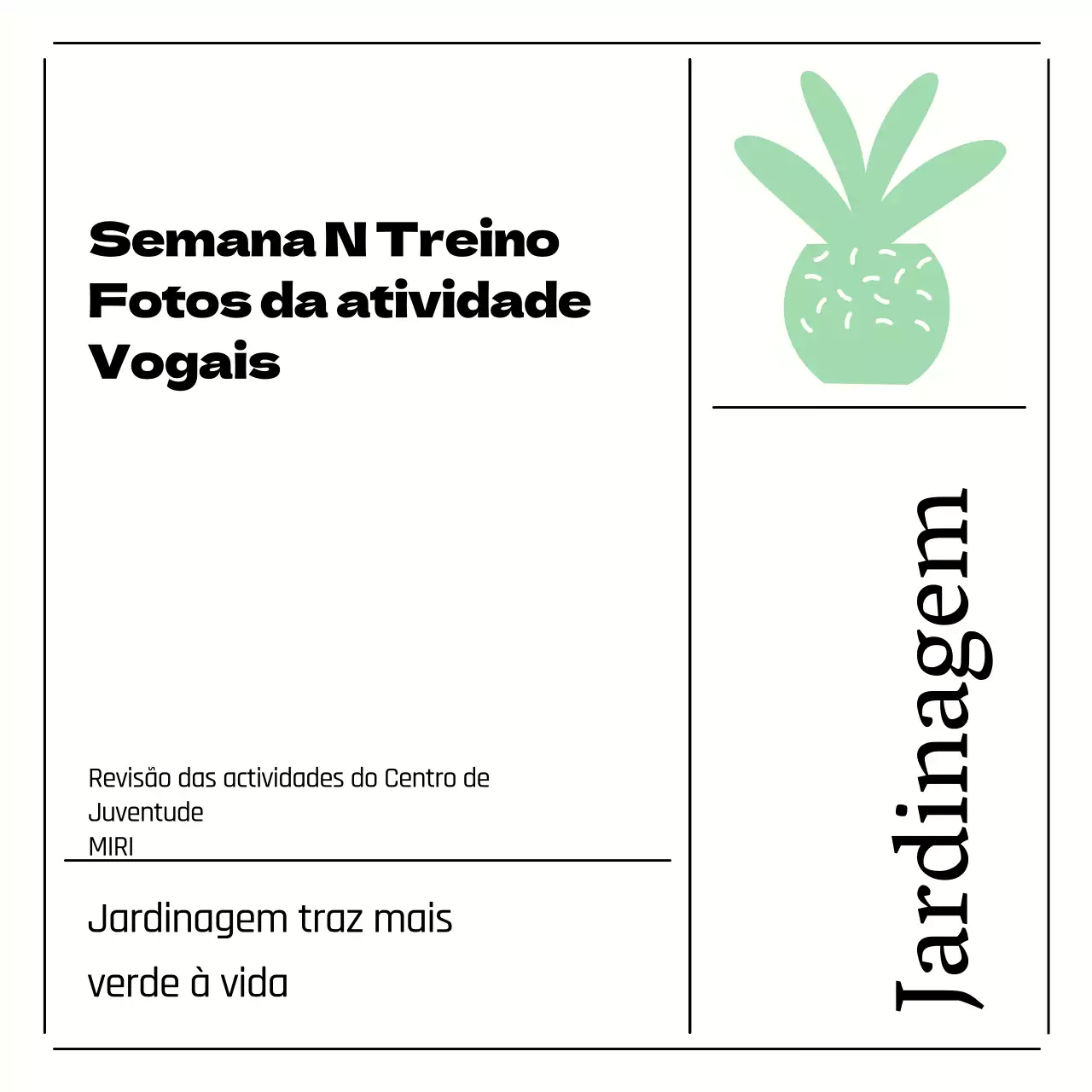 Apresentação da atividade do Centro Juvenil de Minty