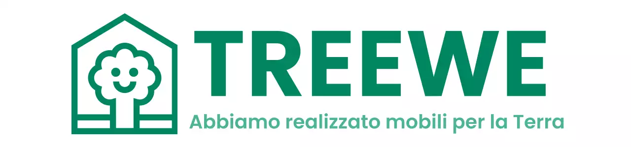 Design a colori per l'azienda di arredamento con logo del marchio che raffigura un albero all'interno di una casa