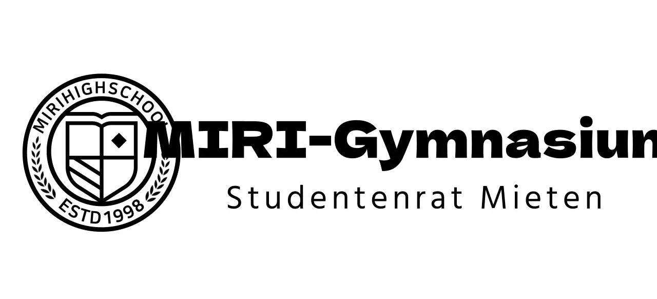 Highschool-Logo in Form eines kreisförmigen Bildungssymbols
