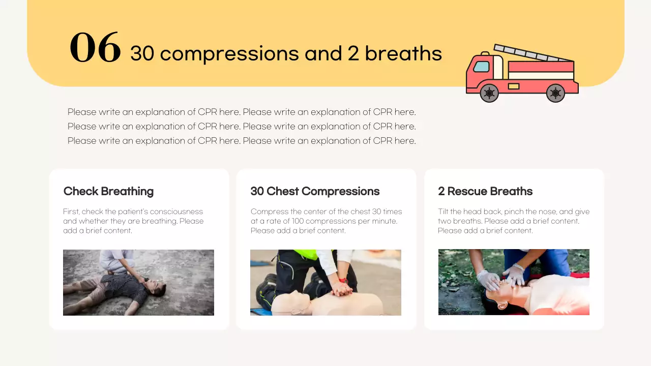 Yellow Professional Fire Guide Presentation