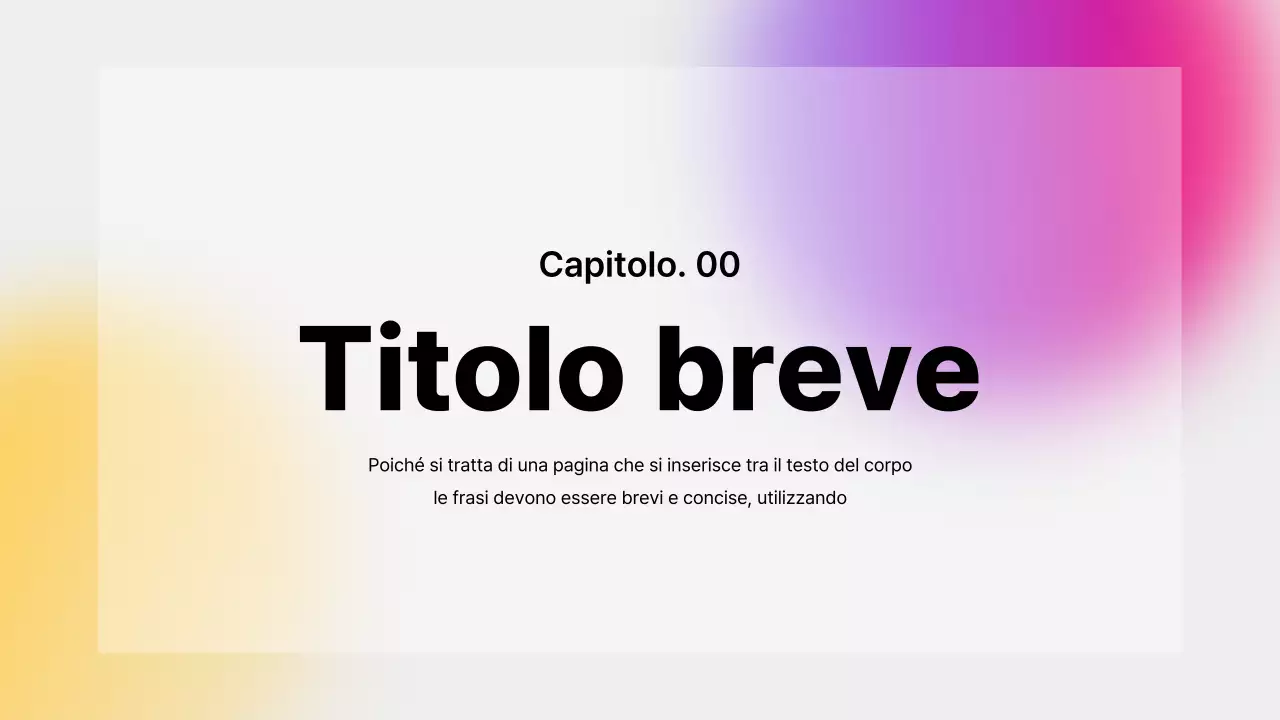 Relazioni scritte a mano semplici e presentabili, in viola e giallo.