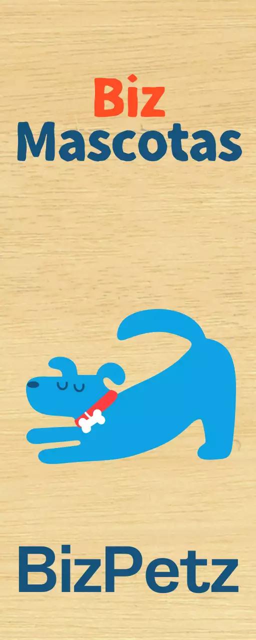 Promover un simple café azul lindo cachorro