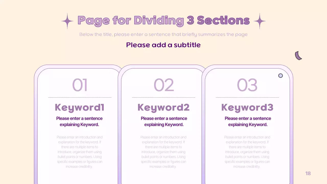 A simple PM presentation in yellow and purple