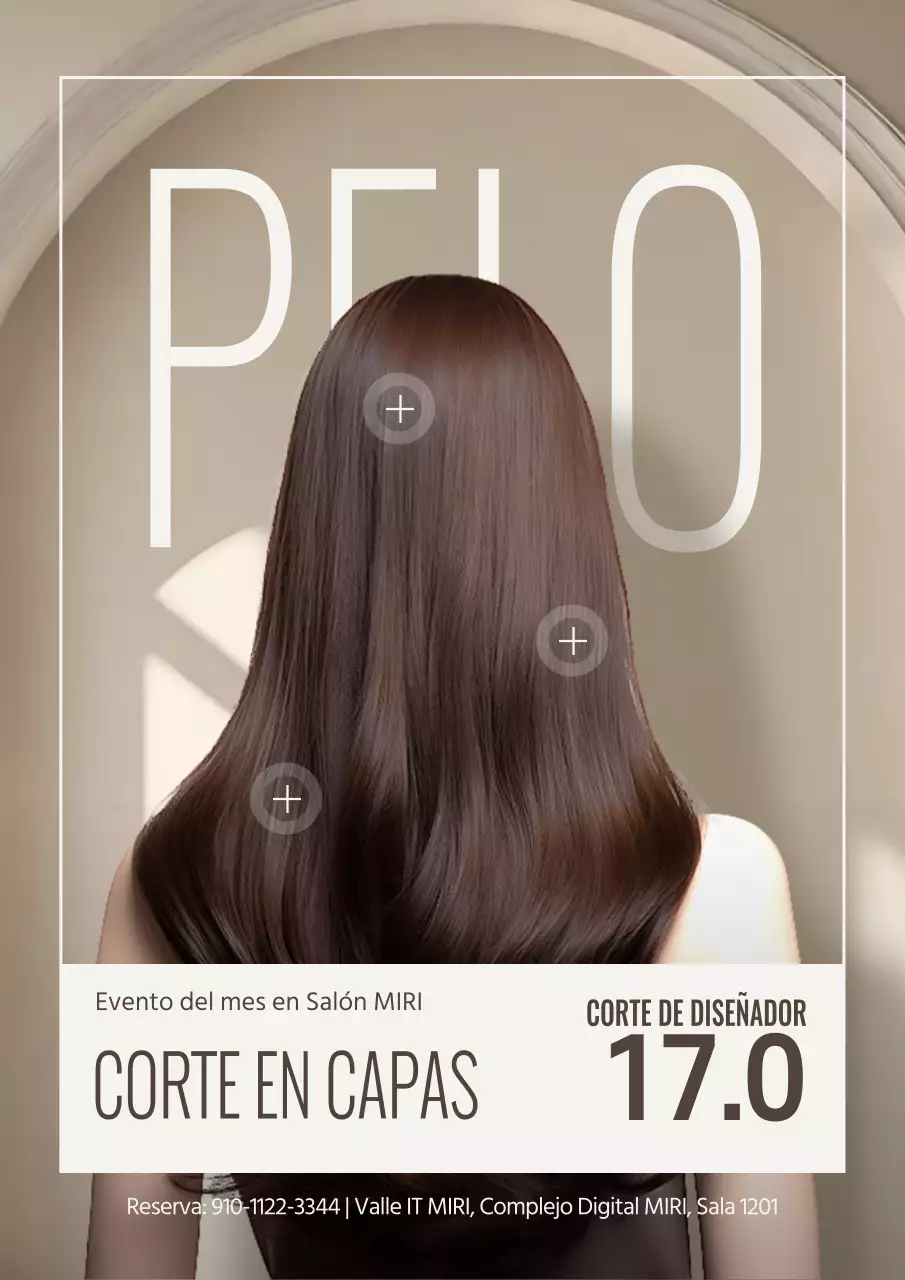 Promueva un evento de salón moderno en marfil y marrones