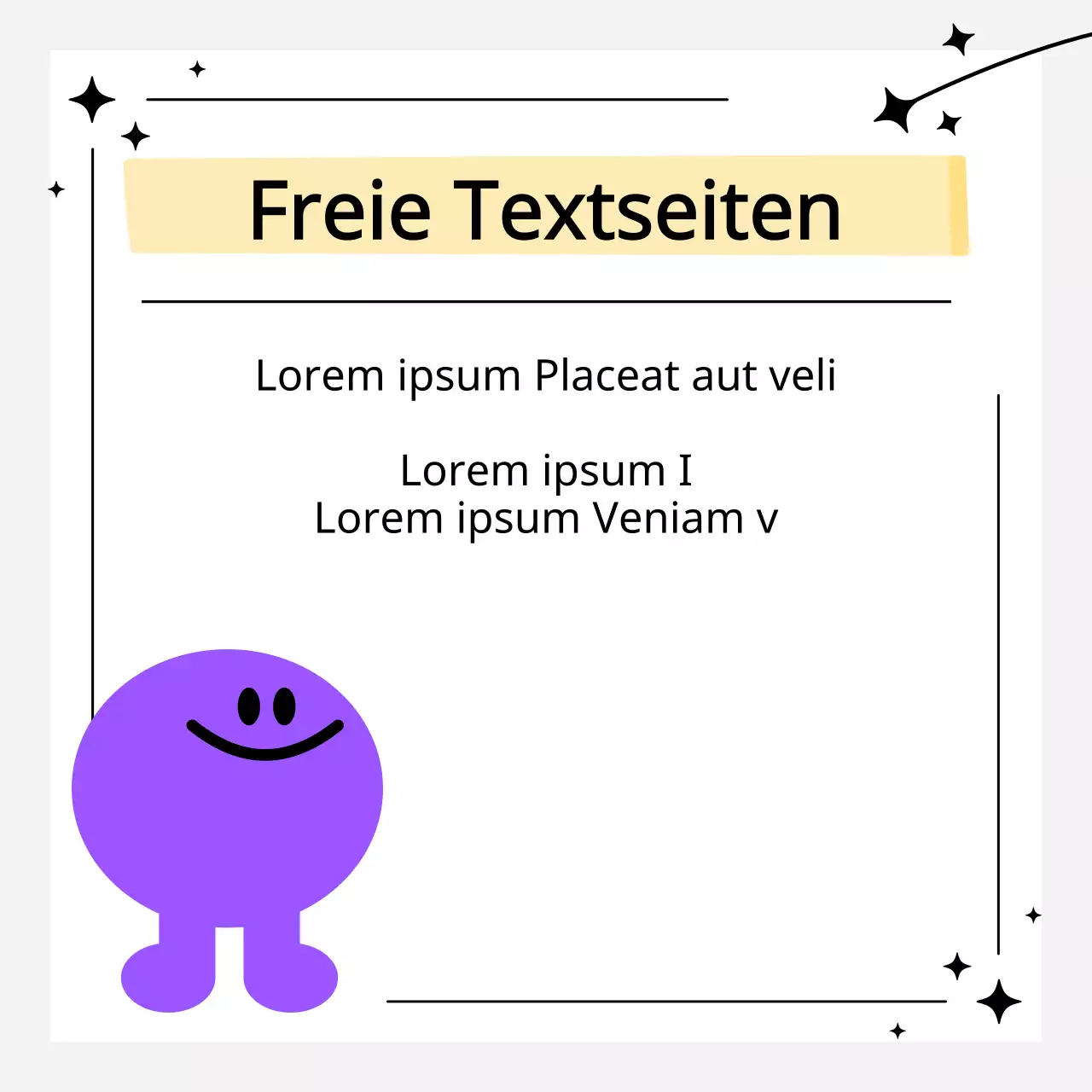 Einfacher, weißer, illustrierter Fütterungsplan
