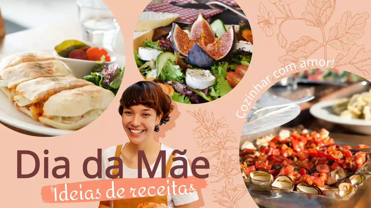 Promover ideias de receitas clássicas para o Dia da Mãe em marfim