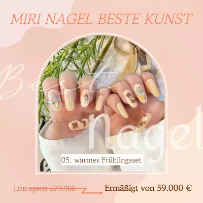 Werben Sie für die schönsten Nägel des Monats mit den Trends Orange und Beige