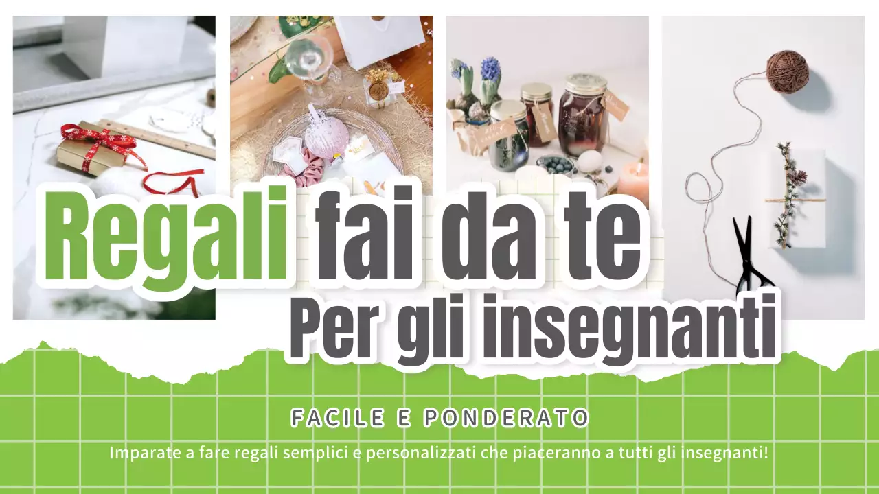Guida ai regali fai-da-te di tendenza in bianco e verde per gli insegnanti