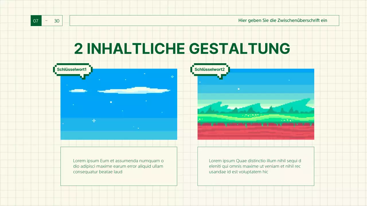 Grüner Bericht über Retro-Gaming-Sensibilität