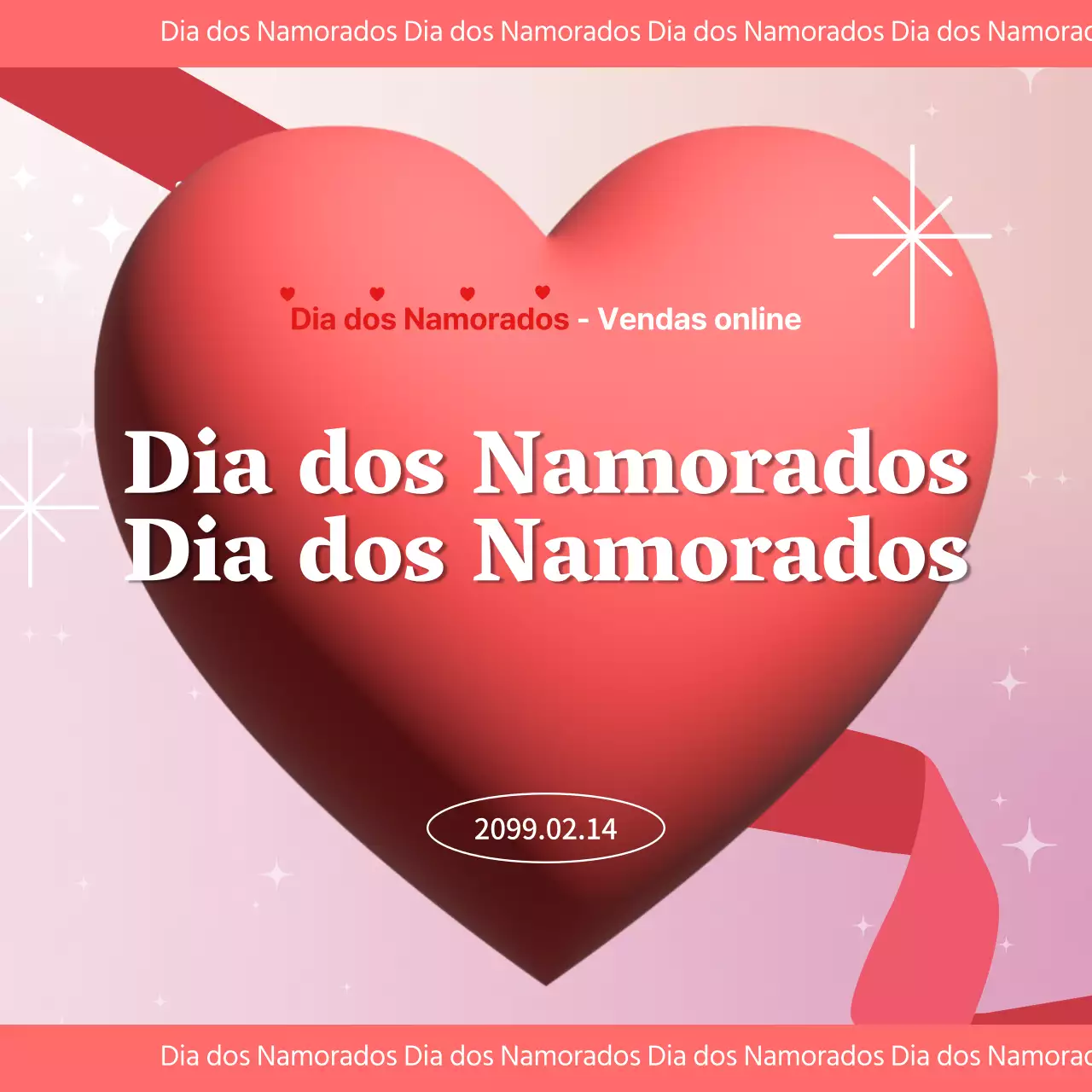 Um anúncio de luxo para o Dia dos Namorados em castanho e vermelho