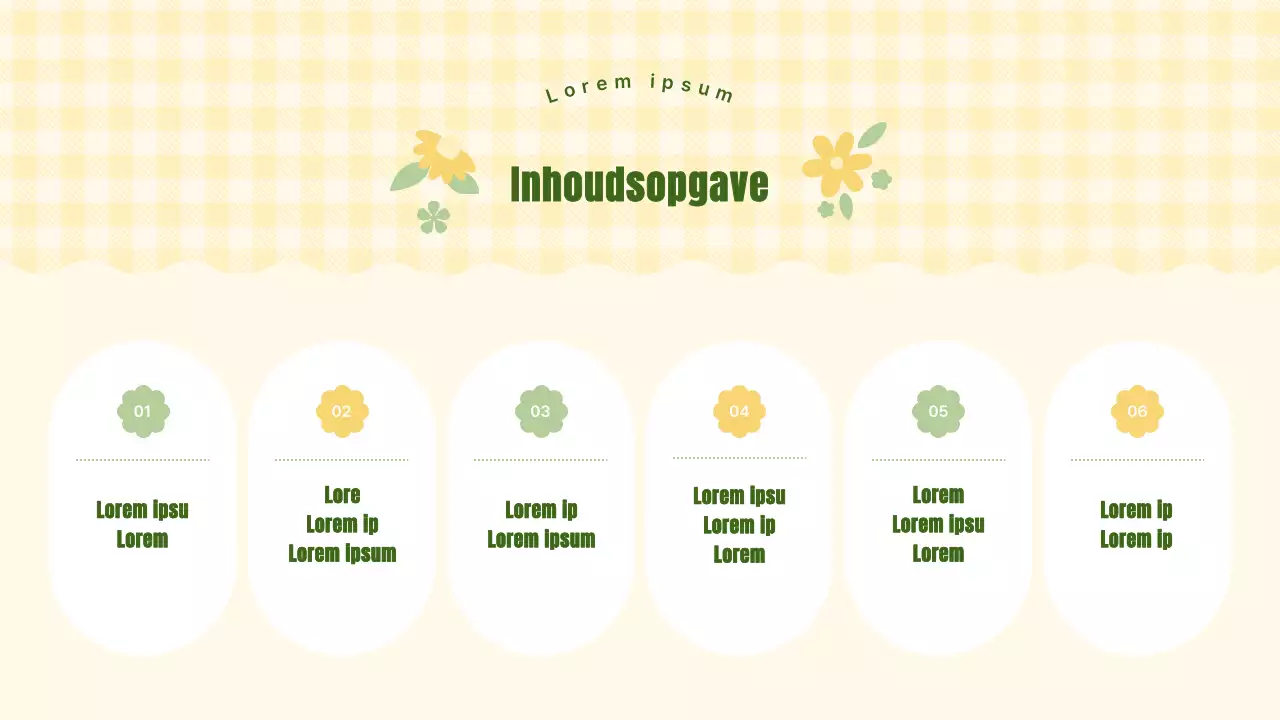 Gele planner met mooie bloemenachtergrond