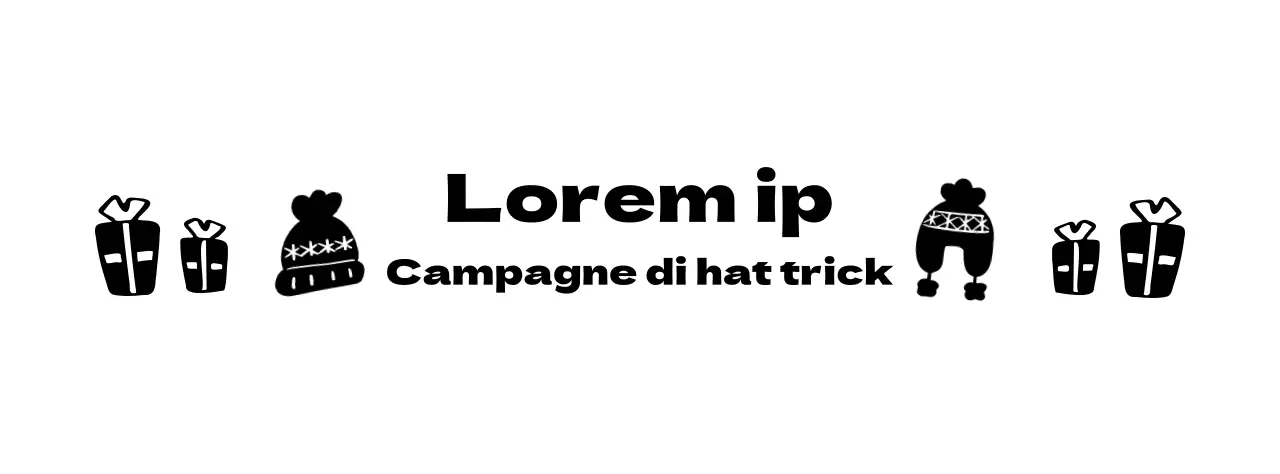Logo della campagna con illustrazione di un simpatico cappello a maglia